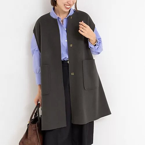 【ノーリーズ/NOLLEY'S】のウールロングジレ 人気、トレンドファッション・服の通販 founy(ファニー) 　ファッション　Fashion　レディースファッション　Fashion for Women　アウター　Coat / Outerwear Collection　トップス・カットソー　Cut & Sew Tops　ベスト&ジレ / 重ね着スタイル　Vests & Gilets　2025年　2025　2025-2026秋冬・A/W　Autumn/Winter 2025–26 AW25–26　エレガント 上品　Elegant　秋　Autumn　other-2|ID: prp329100004727908 ipo3291000000034156814