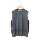 【ミディウミ/MidiUmi】のサイドリボンベスト チャコールグレー|ID: prp329100004727909 ipo3291000000036254976