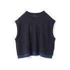 【ミズイロ インド/mizuiro ind】のシフォンフリルヘムベスト ネイビー|ID: prp329100004727910 ipo3291000000035910158