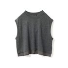 【ミズイロ インド/mizuiro ind】のシフォンフリルヘムベスト チャコールグレー|ID: prp329100004727910 ipo3291000000036319393