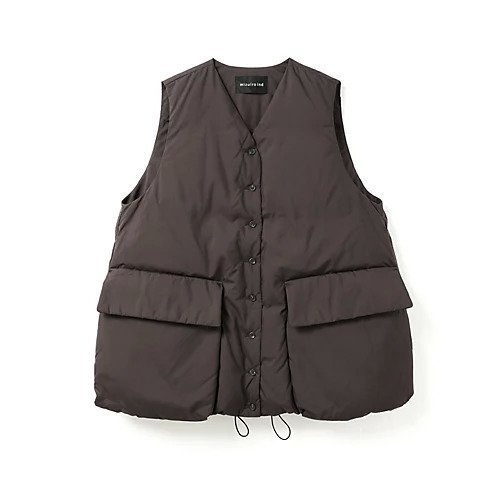 【ミズイロ インド/mizuiro ind】のダウンベスト インテリア・キッズ・メンズ・レディースファッション・服の通販 founy(ファニー) ファッション Fashion レディースファッション Fashion for Women アウター Coat / Outerwear Collection トップス・カットソー Cut & Sew Tops ベスト&ジレ / 重ね着スタイル Vests & Gilets インナー Innerwear スポーティ Sporty, Casual Athletic ダウン Down, Puffer フロント Front, Front Design ベスト Vest, Waistcoat ポケット Pocket, Pocket Detail ブラウン|ID: prp329100004727912 ipo3291000000035848995