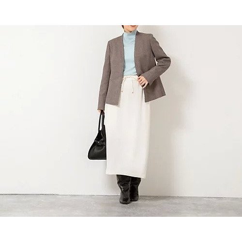 【ノーリーズソフィー/NOLLEY'S sophi】の《セットアップ対応》ウォッシャブルウール調ノーカラージャケット 人気、トレンドファッション・服の通販 founy(ファニー) 　ファッション　Fashion　レディースファッション　Fashion for Women　アウター　Coat / Outerwear Collection　レディースジャケット・軽アウター　Jackets　ノーカラージャケット / シンプル上品コーデ　Collarless Jackets　2025年　2025　2025-2026秋冬・A/W　Autumn/Winter 2025–26 AW25–26　ジャケット　Jacket, Outerwear　ストレッチ　Stretch, Stretchy Fabric　セットアップ　Set-Up, Coordinated Outfit　タイトスカート　Pencil Skirt, Tight Skirt　トレンド　Trend, Trending Now　other-2|ID: prp329100004728638 ipo3291000000034163067