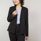 【ノーリーズソフィー/NOLLEY'S sophi】の《セットアップ対応》ウォッシャブルウール調ノーカラージャケット 人気、トレンドファッション・服の通販 founy(ファニー) ファッション Fashion レディースファッション Fashion for Women アウター Coat / Outerwear Collection レディースジャケット・軽アウター Jackets ノーカラージャケット / シンプル上品コーデ Collarless Jackets 2025年 2025 2025-2026秋冬・A/W Autumn/Winter 2025–26 AW25–26 ジャケット Jacket, Outerwear ストレッチ Stretch, Stretchy Fabric セットアップ Set-Up, Coordinated Outfit タイトスカート Pencil Skirt, Tight Skirt トレンド Trend, Trending Now thumbnail ブラック|ID: prp329100004728638 ipo3291000000034555416