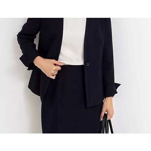 【ノーリーズソフィー/NOLLEY'S sophi】の《セットアップ対応》ウォッシャブルウール調ノーカラージャケット インテリア・キッズ・メンズ・レディースファッション・服の通販 founy(ファニー) https://founy.com/ ファッション Fashion レディースファッション Fashion for Women アウター Coat / Outerwear Collection レディースジャケット・軽アウター Jackets ノーカラージャケット / シンプル上品コーデ Collarless Jackets 2025年 2025 2025-2026秋冬・A/W Autumn/Winter 2025–26 AW25–26 ジャケット Jacket, Outerwear ストレッチ Stretch, Stretchy Fabric セットアップ Set-Up, Coordinated Outfit タイトスカート Pencil Skirt, Tight Skirt トレンド Trend, Trending Now |ID: prp329100004728638 ipo3291000000035023473