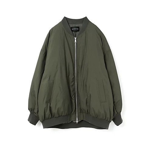 【ミズイロ インド/mizuiro ind】のワイドジップダウンブルゾン インテリア・キッズ・メンズ・レディースファッション・服の通販 founy(ファニー) 　ファッション　Fashion　レディースファッション　Fashion for Women　アウター　Coat / Outerwear Collection　ブルゾンジャケット・スポーティアウター　Blouson Jackets　ビッグ　Big, Oversized　ワイド　Wide, Wide Fit　人気　Popular, Best Seller　今季　This Season, Current Season　再入荷　Restock / Back in Stock　カーキ|ID: prp329100004728643 ipo3291000000034163091