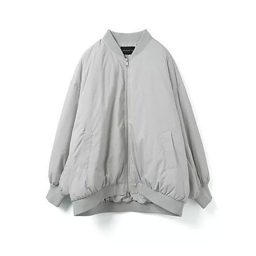 【ミズイロ インド/mizuiro ind】のワイドジップダウンブルゾン インテリア・キッズ・メンズ・レディースファッション・服の通販 founy(ファニー) 　ファッション　Fashion　レディースファッション　Fashion for Women　アウター　Coat / Outerwear Collection　ブルゾンジャケット・スポーティアウター　Blouson Jackets　ビッグ　Big, Oversized　ワイド　Wide, Wide Fit　人気　Popular, Best Seller　今季　This Season, Current Season　再入荷　Restock / Back in Stock　ライトグレー|ID: prp329100004728643 ipo3291000000034163093