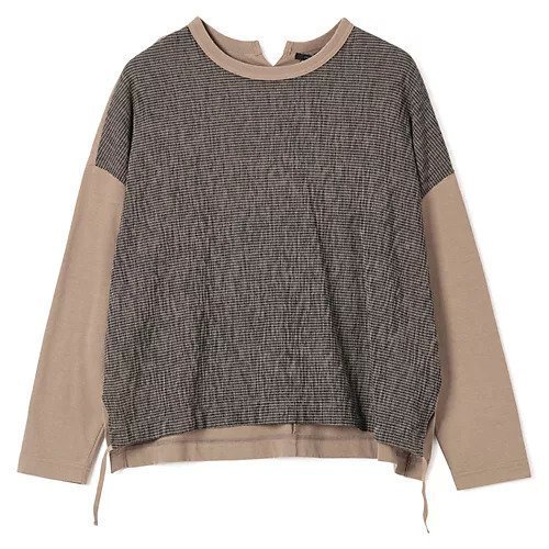 【パドカレ/pas de calais】の25AW マテリアルミックスPO インテリア・キッズ・メンズ・レディースファッション・服の通販 founy(ファニー) 　ファッション　Fashion　レディースファッション　Fashion for Women　2025年　2025　2025-2026秋冬・A/W　Autumn/Winter 2025–26 AW25–26　洗える　Machine Washable　カーキ|ID: prp329100004729551 ipo3291000000034166740