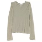 【ベースレンジ/Baserange】のKENRU LONG SLEEVE TEE 人気、トレンドファッション・服の通販 founy(ファニー) ファッション Fashion レディースファッション Fashion for Women トップス・カットソー Cut & Sew Tops 2025年 2025 2025-2026秋冬・A/W Autumn/Winter 2025–26 AW25–26 レース Lace, Lace Fabric 洗える Machine Washable thumbnail BRUN GREEN|ID: prp329100004729556 ipo3291000000034166766