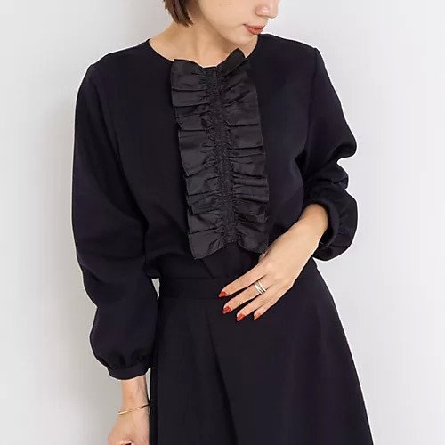 【ノーリーズ/NOLLEY'S】の《セットアップ対応》ウォッシャブルウール調2WAYフリルブラウス インテリア・キッズ・メンズ・レディースファッション・服の通販 founy(ファニー) https://founy.com/ ファッション Fashion レディースファッション Fashion for Women トップス・カットソー Cut & Sew Tops シャツ・ブラウス・オフィスカジュアル Elegant Blouses & Button-Ups 2025年 2025 2025-2026秋冬・A/W Autumn/Winter 2025–26 AW25–26 ウォッシュ Washed Finish セットアップ Set-Up, Coordinated Outfit フリル Frill, Ruffle 長袖 Long Sleeve, Full Sleeve |ID: prp329100004729564 ipo3291000000034166790
