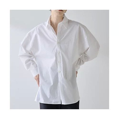 【ウィムガゼット/Whim Gazette】のドルマンシャツ インテリア・キッズ・メンズ・レディースファッション・服の通販 founy(ファニー) 　ファッション　Fashion　レディースファッション　Fashion for Women　トップス・カットソー　Cut & Sew Tops　シャツ・ブラウス・オフィスカジュアル　Elegant Blouses & Button-Ups　2025年　2025　2025-2026秋冬・A/W　Autumn/Winter 2025–26 AW25–26　ストレッチ　Stretch, Stretchy Fabric　タイプライター　Typewriter Fabric, Crisp Cotton　トレンド　Trend, Trending Now　フォルム　Silhouette, Form　エレガント 上品　Elegant　オフホワイト|ID: prp329100004729579 ipo3291000000034166837