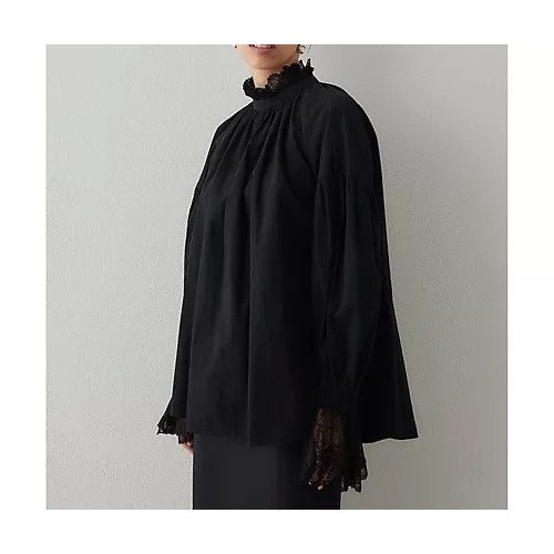 【ウィムガゼット/Whim Gazette】のレースギャザーブラウス インテリア・キッズ・メンズ・レディースファッション・服の通販 founy(ファニー) https://founy.com/ ファッション Fashion レディースファッション Fashion for Women トップス・カットソー Cut & Sew Tops シャツ・ブラウス・オフィスカジュアル Elegant Blouses & Button-Ups インナー Innerwear エレガント 上品 Elegant ヴィンテージ Vintage Style ギャザー Gathered, Ruffled ジャケット Jacket, Outerwear ドッキング Docking, Mixed Material レース Lace, Lace Fabric おすすめ Recommended / Our Picks 2025年 2025 2025-2026秋冬・A/W Autumn/Winter 2025–26 AW25–26 |ID: prp329100004729584 ipo3291000000034166848