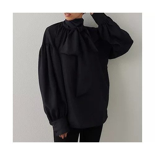 【ウィムガゼット/Whim Gazette】のシルキーボウタイブラウス 人気、トレンドファッション・服の通販 founy(ファニー) 　ファッション　Fashion　レディースファッション　Fashion for Women　トップス・カットソー　Cut & Sew Tops　シャツ・ブラウス・オフィスカジュアル　Elegant Blouses & Button-Ups　エアリー　Airy Texture　シルク　Silk, 100% Silk　ハイネック　High Neck, Mock Neck　リボン　Ribbon, Bow　エレガント 上品　Elegant　2025年　2025　2025-2026秋冬・A/W　Autumn/Winter 2025–26 AW25–26　other-3|ID: prp329100004729591 ipo3291000000034166871