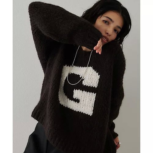 【ウィムガゼット/Whim Gazette】のGハンドニットプルオーバー インテリア・キッズ・メンズ・レディースファッション・服の通販 founy(ファニー) https://founy.com/ ファッション Fashion レディースファッション Fashion for Women トップス・カットソー Cut & Sew Tops ニット Knit Tops & Sweaters カジュアルプルオーバー・ニットトップス Pullovers & Knit Tops / Casual Pullovers 2025年 2025 2025-2026秋冬・A/W Autumn/Winter 2025–26 AW25–26 イタリア Italy ハンド Hand, Handmade |ID: prp329100004729607 ipo3291000000034166992