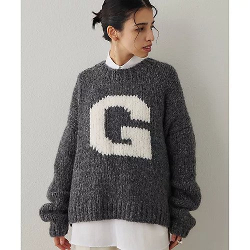 【ウィムガゼット/Whim Gazette】のGハンドニットプルオーバー インテリア・キッズ・メンズ・レディースファッション・服の通販 founy(ファニー) 　ファッション　Fashion　レディースファッション　Fashion for Women　トップス・カットソー　Cut & Sew Tops　ニット　Knit Tops & Sweaters　カジュアルプルオーバー・ニットトップス　Pullovers & Knit Tops / Casual Pullovers　2025年　2025　2025-2026秋冬・A/W　Autumn/Winter 2025–26 AW25–26　イタリア　Italy　ハンド　Hand, Handmade　チャコールグレー|ID: prp329100004729607 ipo3291000000034166996