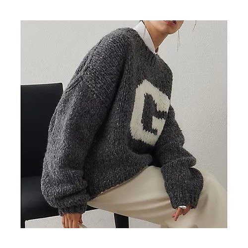 【ウィムガゼット/Whim Gazette】のGハンドニットプルオーバー 人気、トレンドファッション・服の通販 founy(ファニー) 　ファッション　Fashion　レディースファッション　Fashion for Women　トップス・カットソー　Cut & Sew Tops　ニット　Knit Tops & Sweaters　カジュアルプルオーバー・ニットトップス　Pullovers & Knit Tops / Casual Pullovers　2025年　2025　2025-2026秋冬・A/W　Autumn/Winter 2025–26 AW25–26　イタリア　Italy　ハンド　Hand, Handmade　other-3|ID: prp329100004729607 ipo3291000000034167000