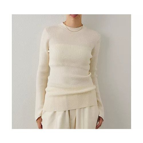 【ウィムガゼット/Whim Gazette】のリブニットクループルオーバー インテリア・キッズ・メンズ・レディースファッション・服の通販 founy(ファニー) 　ファッション　Fashion　レディースファッション　Fashion for Women　トップス・カットソー　Cut & Sew Tops　ニット　Knit Tops & Sweaters　カジュアルプルオーバー・ニットトップス　Pullovers & Knit Tops / Casual Pullovers　アンサンブル　Ensemble Set　シンプル　Simple, Minimal　スリット　Slit, Slit Detail　トレンド　Trend, Trending Now　パターン　Pattern, Design Print　フィット　Fit, Slim Fit　おすすめ　Recommended / Our Picks　2025年　2025　2025-2026秋冬・A/W　Autumn/Winter 2025–26 AW25–26　オフホワイト|ID: prp329100004729614 ipo3291000000034167045