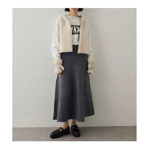 【ウィムガゼット/Whim Gazette】のニットフレアスカート 人気、トレンドファッション・服の通販 founy(ファニー) 　ファッション　Fashion　レディースファッション　Fashion for Women　スカート　Skirts　Aライン・フレアスカート　A-Line & Flared Skirts　2025年　2025　2025-2026秋冬・A/W　Autumn/Winter 2025–26 AW25–26　おすすめ　Recommended / Our Picks　ストレッチ　Stretch, Stretchy Fabric　セットアップ　Set-Up, Coordinated Outfit　フレア　Flare, Flared　ブルゾン　Blouson, Bomber Jacket　メランジ　Melange, Mixed Yarn　エレガント 上品　Elegant　A/W・秋冬　Autumn/Winter　other-2|ID: prp329100004729631 ipo3291000000034167172