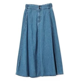 【パドカレ/pas de calais】 NaturalDenim SK人気、トレンドファッション・服の通販 founy(ファニー) ファッション Fashion レディースファッション Fashion for Women スカート Skirts デニム Denim, Jeans Material フレア Flare, Flared リラックス Relax, Relaxed Fit 洗える Machine Washable |ID:prp329100004729637