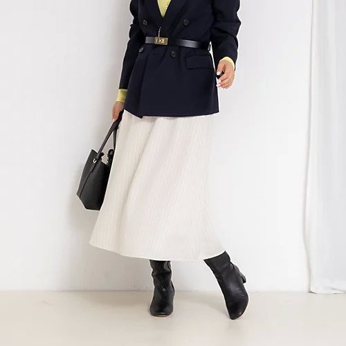 【ノーリーズ/NOLLEY'S】の《セットアップ対応》ウォッシャブルウール調フレアスカート インテリア・キッズ・メンズ・レディースファッション・服の通販 founy(ファニー) 　ファッション　Fashion　レディースファッション　Fashion for Women　セットアップ　Matching Sets　スカート・ミニ/ミディ/マキシ　Skirts / Mini, Midi & Maxi Skirts　スカート　Skirts　Aライン・フレアスカート　A-Line & Flared Skirts　2025年　2025　2025-2026秋冬・A/W　Autumn/Winter 2025–26 AW25–26　ウォッシュ　Washed Finish　セットアップ　Set-Up, Coordinated Outfit　フレア　Flare, Flared　プレーン　Plain, Simple　ホワイト系4|ID: prp329100004729643 ipo3291000000034167259
