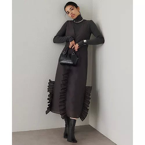 【ウィムガゼット/Whim Gazette】のフリルオーガンジーワンピース 人気、トレンドファッション・服の通販 founy(ファニー) 　ファッション　Fashion　レディースファッション　Fashion for Women　ワンピース　Dresses　2025年　2025　2025-2026秋冬・A/W　Autumn/Winter 2025–26 AW25–26　おすすめ　Recommended / Our Picks　オーガンジー　Organza Fabric　フリル　Frill, Ruffle　A/W・秋冬　Autumn/Winter　other-2|ID: prp329100004729665 ipo3291000000034167421