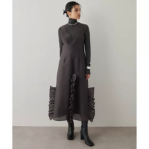 【ウィムガゼット/Whim Gazette】のフリルオーガンジーワンピース 人気、トレンドファッション・服の通販 founy(ファニー) 　ファッション　Fashion　レディースファッション　Fashion for Women　ワンピース　Dresses　2025年　2025　2025-2026秋冬・A/W　Autumn/Winter 2025–26 AW25–26　おすすめ　Recommended / Our Picks　オーガンジー　Organza Fabric　フリル　Frill, Ruffle　A/W・秋冬　Autumn/Winter　other-3|ID: prp329100004729665 ipo3291000000034167423