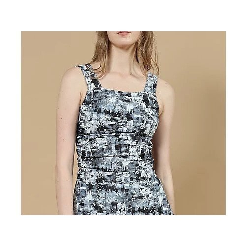 【ジュリエ/Julier】のsand flowerプリントミドルトップス インテリア・キッズ・メンズ・レディースファッション・服の通販 founy(ファニー) 　ファッション　Fashion　レディースファッション　Fashion for Women　トップス・カットソー　Cut & Sew Tops　スポーツウェア　Functional & Stylish Sportswear　ギャザー　Gathered, Ruffled　コレクション　Collection, Seasonal Line　スクエア　Square, Square Shape　ストレッチ　Stretch, Stretchy Fabric　テクスチャー　Texture, Textured Fabric　トレンド　Trend, Trending Now　人気　Popular, Best Seller　バランス　Balance, Style Balance　ビーチ　Beach, Seaside　フィット　Fit, Slim Fit　フラワー　Flower, Floral　プリント　Print, Printed Pattern　ボトム　Bottoms, Lower Wear　ミドル　Middle Length, Mid Height　水着　Swimsuit, Swimwear　ヨガ　Yoga, Yoga Wear　ラップ　Wrap, Wrap Design　ランニング　Running, Running Wear, Activewear, Jogging　リゾート　Resort, Vacation Style　リラックス　Relax, Relaxed Fit　レギンス　Leggings, Stretch Pants　エレガント 上品　Elegant　グレー|ID: prp329100004729739 ipo3291000000034167934