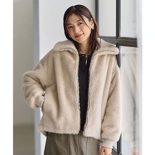 【エニー/ANY】の【手洗い可】ファーブルゾン インテリア・キッズ・メンズ・レディースファッション・服の通販 founy(ファニー) 　ファッション　Fashion　レディースファッション　Fashion for Women　アウター　Coat / Outerwear Collection　ブルゾンジャケット・スポーティアウター　Blouson Jackets　おすすめ　Recommended / Our Picks　ブルゾン　Blouson, Bomber Jacket　ポケット　Pocket, Pocket Detail　A/W・秋冬　Autumn/Winter　防寒　Cold Protection, Winter-Ready　ライトベージュ|ID: prp329100004729749 ipo3291000000034168004