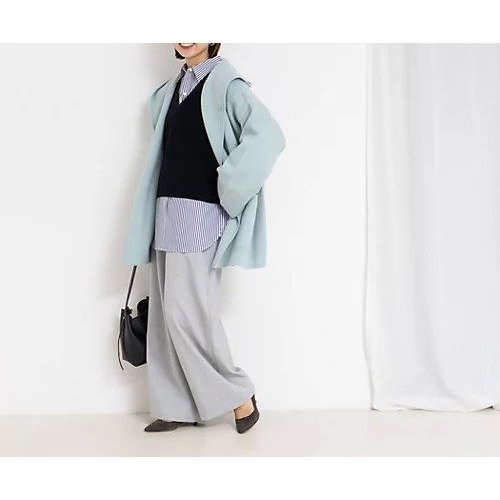 【リエミラー/Rie Miller】のハーフ丈フーディー リバー風ニットコート 人気、トレンドファッション・服の通販 founy(ファニー) 　ファッション　Fashion　レディースファッション　Fashion for Women　アウター　Coat / Outerwear Collection　コート・ロングコート・ピーコート　Long Coats, Peacoats & More　2025年　2025　2025-2026秋冬・A/W　Autumn/Winter 2025–26 AW25–26　ハーフ　Half, Half-Length　ミドル　Middle Length, Mid Height　エレガント 上品　Elegant　other-3|ID: prp329100004729757 ipo3291000000034168056