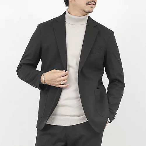【ノーリーズ グッドマン/NOLLEY'S goodman / MEN】の《セットアップ対応》【Active Jersey】ホームスパン ストレッチイージーJK インテリア・キッズ・メンズ・レディースファッション・服の通販 founy(ファニー)  ファッション Fashion メンズファッション Fashion for Men セットアップ Matching Sets セットアップ Set-Up, Coordinated Outfit チャコールグレー|ID: prp329100004729777 ipo3291000000034168224