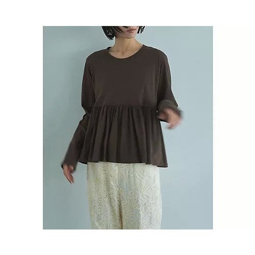 【マージュール/marjour】のCOFFEE PEPLUM TEE 人気、トレンドファッション・服の通販 founy(ファニー) 　ファッション　Fashion　レディースファッション　Fashion for Women　ストレッチ　Stretch, Stretchy Fabric　ペプラム　Peplum, Flared Hem　ポケット　Pocket, Pocket Detail　夏　Summer　other-2|ID: prp329100004731562 ipo3291000000034175694