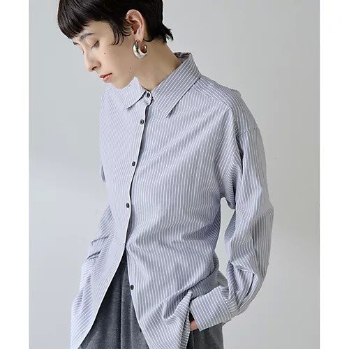 【ウィムガゼット/Whim Gazette】の【THE PAUSE】ストライプシェイプシャツ インテリア・キッズ・メンズ・レディースファッション・服の通販 founy(ファニー) https://founy.com/ ファッション Fashion レディースファッション Fashion for Women トップス・カットソー Cut & Sew Tops シャツ・ブラウス・オフィスカジュアル Elegant Blouses & Button-Ups ヴィンテージ Vintage Style グラデーション Gradient, Ombre ストライプ Stripe, Striped Pattern フロント Front, Front Design レギュラー Regular, Standard Fit レース Lace, Lace Fabric ワーク Workwear, Utility Style エレガント 上品 Elegant 2025年 2025 2025-2026秋冬・A/W Autumn/Winter 2025–26 AW25–26 |ID: prp329100004731564 ipo3291000000034175735