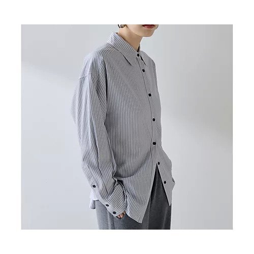 【ウィムガゼット/Whim Gazette】の【THE PAUSE】ストライプシェイプシャツ 人気、トレンドファッション・服の通販 founy(ファニー) 　ファッション　Fashion　レディースファッション　Fashion for Women　トップス・カットソー　Cut & Sew Tops　シャツ・ブラウス・オフィスカジュアル　Elegant Blouses & Button-Ups　ヴィンテージ　Vintage Style　グラデーション　Gradient, Ombre　ストライプ　Stripe, Striped Pattern　フロント　Front, Front Design　レギュラー　Regular, Standard Fit　レース　Lace, Lace Fabric　ワーク　Workwear, Utility Style　エレガント 上品　Elegant　2025年　2025　2025-2026秋冬・A/W　Autumn/Winter 2025–26 AW25–26　other-3|ID: prp329100004731564 ipo3291000000034175743