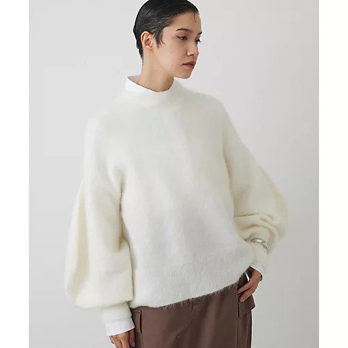 【ウィムガゼット/Whim Gazette】の【THE PAUSE】バレルスリーブニット 人気、トレンドファッション・服の通販 founy(ファニー) 　ファッション　Fashion　レディースファッション　Fashion for Women　トップス・カットソー　Cut & Sew Tops　ニット　Knit Tops & Sweaters　イエロー　Yellow　エアリー　Airy Texture　ヴィンテージ　Vintage Style　グラデーション　Gradient, Ombre　スリーブ　Sleeve, Long Sleeve / Short Sleeve　トレンド　Trend, Trending Now　モックネック　Mock Neck, Short Turtleneck　ワーク　Workwear, Utility Style　おすすめ　Recommended / Our Picks　エレガント 上品　Elegant　2025年　2025　2025-2026秋冬・A/W　Autumn/Winter 2025–26 AW25–26　other-2|ID: prp329100004731566 ipo3291000000034175808
