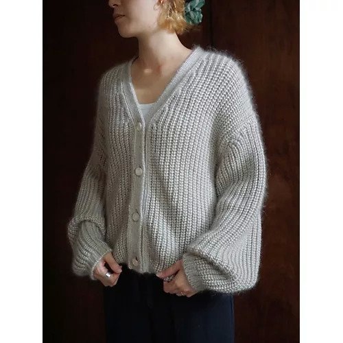 【ナナデコール/nanadecor】のKOシルクモヘヤカーディガン 人気、トレンドファッション・服の通販 founy(ファニー) 　ファッション　Fashion　レディースファッション　Fashion for Women　トップス・カットソー　Cut & Sew Tops　カーディガン・羽織り　Layered Style Cardigans　カーディガン　Cardigan, Knitwear　シルク　Silk, 100% Silk　エレガント 上品　Elegant　other-3|ID: prp329100004731570 ipo3291000000034175880