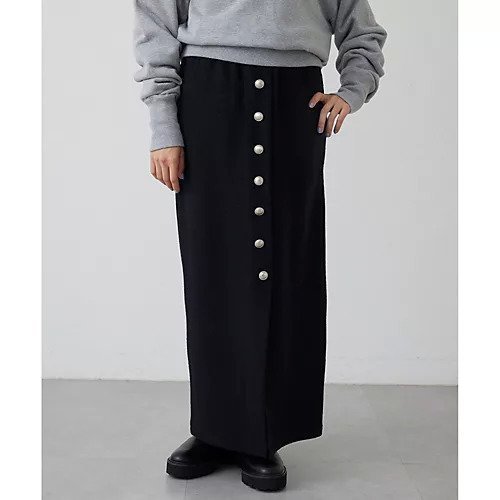 【ウィムガゼット/Whim Gazette】の【THE PAUSE】ウールジャージボタンスカート インテリア・キッズ・メンズ・レディースファッション・服の通販 founy(ファニー) https://founy.com/ ファッション Fashion レディースファッション Fashion for Women スカート Skirts ヴィンテージ Vintage Style カットソー Cut and Sewn Top グラデーション Gradient, Ombre シルバー Silver, Metallic Silver ストレッチ Stretch, Stretchy Fabric タイトスカート Pencil Skirt, Tight Skirt フロント Front, Front Design メタル Metal, Metal Parts リラックス Relax, Relaxed Fit ワーク Workwear, Utility Style A/W・秋冬 Autumn/Winter 2025年 2025 2025-2026秋冬・A/W Autumn/Winter 2025–26 AW25–26 |ID: prp329100004731574 ipo3291000000034175922