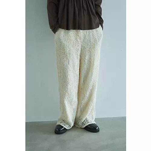 【マージュール/marjour】のFLOWER LACE PANTS 人気、トレンドファッション・服の通販 founy(ファニー) 　ファッション　Fashion　レディースファッション　Fashion for Women　パンツ　Pants & Trousers　スウェット / スエット　Sweatshirt, Sweatwear　ストレッチ　Stretch, Stretchy Fabric　ポケット　Pocket, Pocket Detail　レース　Lace, Lace Fabric　エレガント 上品　Elegant　夏　Summer　other-2|ID: prp329100004731576 ipo3291000000034175943