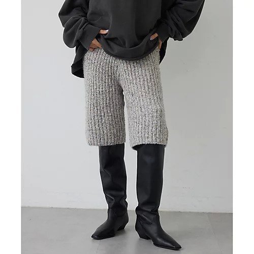 【ウィムガゼット/Whim Gazette】の【THE PAUSE】ニットハーフパンツ インテリア・キッズ・メンズ・レディースファッション・服の通販 founy(ファニー) 　ファッション　Fashion　レディースファッション　Fashion for Women　パンツ　Pants & Trousers　ショートパンツ・ハーフパンツ　High-Waisted & Relaxed Shorts　ヴィンテージ　Vintage Style　クラシカル　Classical, Vintage-Inspired　グラデーション　Gradient, Ombre　シューズ　Shoes, Footwear　セットアップ　Set-Up, Coordinated Outfit　ミックス　Mix, Mixed Style　ワーク　Workwear, Utility Style　おすすめ　Recommended / Our Picks　2025年　2025　2025-2026秋冬・A/W　Autumn/Winter 2025–26 AW25–26　グレー|ID: prp329100004731581 ipo3291000000034175982