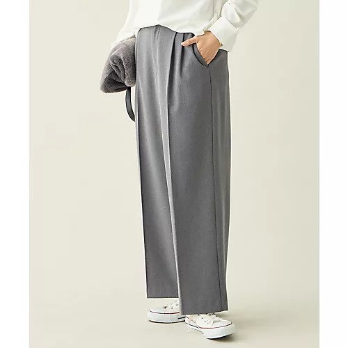 【エニー/ANY】の【洗濯機可/ウエストゴム/2WAYストレッチ】ウォームワイドパンツ インテリア・キッズ・メンズ・レディースファッション・服の通販 founy(ファニー) 　ファッション　Fashion　レディースファッション　Fashion for Women　パンツ　Pants & Trousers　ギャザー　Gathered, Ruffled　ストレッチ　Stretch, Stretchy Fabric　センター　Center, Center Line　ピーチ　Peach, Soft Touch　ミックス　Mix, Mixed Style　ワイド　Wide, Wide Fit　おすすめ　Recommended / Our Picks　ビジネス 仕事 通勤　Business / Work / Commuting　チャコール|ID: prp329100004735919 ipo3291000000034209717
