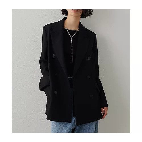 【ウィムガゼット/Whim Gazette】のダブルテーラードジャケット インテリア・キッズ・メンズ・レディースファッション・服の通販 founy(ファニー) ファッション Fashion レディースファッション Fashion for Women アウター Coat / Outerwear Collection レディースジャケット・軽アウター Jackets テーラードジャケット / 通勤・きれいめスタイル Tailored Jackets & Blazers 2025年 2025 2025-2026秋冬・A/W Autumn/Winter 2025–26 AW25–26 おすすめ Recommended / Our Picks シンプル Simple, Minimal ジャケット Jacket, Outerwear セットアップ Set-Up, Coordinated Outfit ダブル Double, Double-Breasted マニッシュ Mannish, Boyish エレガント 上品 Elegant ブラック|ID: prp329100004735921 ipo3291000000034209729
