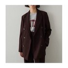 【ウィムガゼット/Whim Gazette】のダブルテーラードジャケット ブラウン|ID: prp329100004735921 ipo3291000000034209730