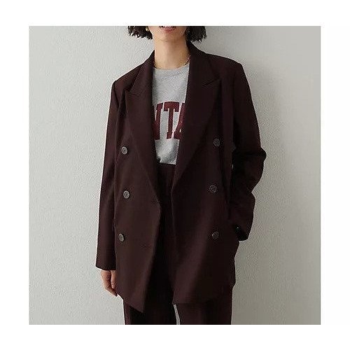 【ウィムガゼット/Whim Gazette】のダブルテーラードジャケット インテリア・キッズ・メンズ・レディースファッション・服の通販 founy(ファニー) ファッション Fashion レディースファッション Fashion for Women アウター Coat / Outerwear Collection レディースジャケット・軽アウター Jackets テーラードジャケット / 通勤・きれいめスタイル Tailored Jackets & Blazers 2025年 2025 2025-2026秋冬・A/W Autumn/Winter 2025–26 AW25–26 おすすめ Recommended / Our Picks シンプル Simple, Minimal ジャケット Jacket, Outerwear セットアップ Set-Up, Coordinated Outfit ダブル Double, Double-Breasted マニッシュ Mannish, Boyish エレガント 上品 Elegant ブラウン|ID: prp329100004735921 ipo3291000000034209730