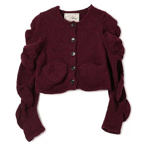 【ピリングス/pillings】のCardigan with unstable sleeves インテリア・キッズ・メンズ・レディースファッション・服の通販 founy(ファニー) ファッション Fashion レディースファッション Fashion for Women トップス・カットソー Cut & Sew Tops カーディガン・羽織り Layered Style Cardigans 2025年 2025 2025-2026秋冬・A/W Autumn/Winter 2025–26 AW25–26 カーディガン Cardigan, Knitwear コレクション Collection, Seasonal Line コンパクト Compact, Small Size ポケット Pocket, Pocket Detail 夏 Summer 手編み Hand-Knitted, Handmade Knit 春 Spring S/S・春夏 SS, Spring/Summer, Warm Season BURAGUNDY|ID: prp329100004735959 ipo3291000000034210301