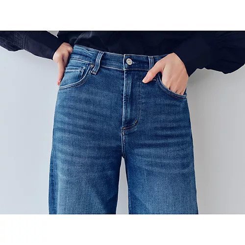 【シチズンズ オブ ヒューマニティー/CITIZENS OF HUMANITY】のLYRA WIDE LEG CROP IN AMBRY 人気、トレンドファッション・服の通販 founy(ファニー) 　ファッション　Fashion　レディースファッション　Fashion for Women　ウォッシュ　Washed Finish　カットオフ　Cut-Off Design　コンパクト　Compact, Small Size　シンプル　Simple, Minimal　スニーカー　Sneakers, Trainers　バランス　Balance, Style Balance　フラット　Flat, Flat Shoes　フリンジ　Fringe, Tassel　フロント　Front, Front Design　ポケット　Pocket, Pocket Detail　ヨーク　Yoke, Yoke Design　洗える　Machine Washable　other-3|ID: prp329100004735969 ipo3291000000034910955