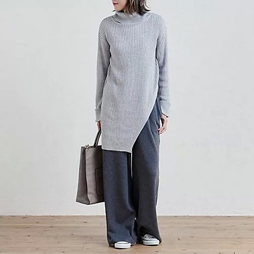 【ドレスハーセルフ/DRESS HERSELF】のウォームシルクワイドパンツ インテリア・キッズ・メンズ・レディースファッション・服の通販 founy(ファニー) 　ファッション　Fashion　レディースファッション　Fashion for Women　パンツ　Pants & Trousers　シルク　Silk, 100% Silk　スウェット / スエット　Sweatshirt, Sweatwear　リュクス　Luxury, Elegant, High-End, Chic　リラックス　Relax, Relaxed Fit　ワイド　Wide, Wide Fit　洗える　Machine Washable　チャコールグレー|ID: prp329100004735970 ipo3291000000034210356