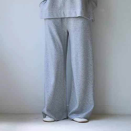【ドレスハーセルフ/DRESS HERSELF】のウォームシルクワイドパンツ インテリア・キッズ・メンズ・レディースファッション・服の通販 founy(ファニー) 　ファッション　Fashion　レディースファッション　Fashion for Women　パンツ　Pants & Trousers　シルク　Silk, 100% Silk　スウェット / スエット　Sweatshirt, Sweatwear　リュクス　Luxury, Elegant, High-End, Chic　リラックス　Relax, Relaxed Fit　ワイド　Wide, Wide Fit　洗える　Machine Washable　杢グレー|ID: prp329100004735970 ipo3291000000034210357