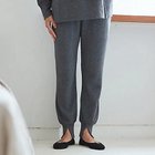 【ドレスハーセルフ/DRESS HERSELF】のウォームシルク裾スリットパンツ チャコールグレー|ID: prp329100004735973 ipo3291000000034210372