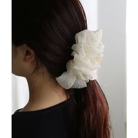 【コレカラ/collecala】のボリュームオーガンジー バンスクリップ 人気、トレンドファッション・服の通販 founy(ファニー) ファッション Fashion レディースファッション Fashion for Women おすすめ Recommended / Our Picks オーガンジー Organza Fabric ドット Polka Dot, Dot Pattern ドレス Dress, One-Piece |ID:prp329100004735993