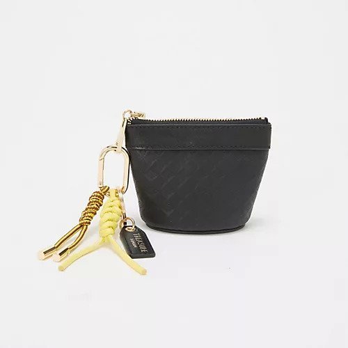 【トプカピ/TOPKAPI】の【TREASURE TOPKAPI】スムースレザー 幾何柄 マルチケース バッグチャーム インテリア・キッズ・メンズ・レディースファッション・服の通販 founy(ファニー) 　ファッション　Fashion　レディースファッション　Fashion for Women　アクセサリー　Fashion Accessories　キーホルダー　Keychain, Key Holder　コンビ　Combo, Combination Style　チャーム　Charm, Pendant　トレンド　Trend, Trending Now　ポーチ　Pouch, Small Case　リップ　Lip, Lip Motif　ブラック|ID: prp329100004735996 ipo3291000000034210538