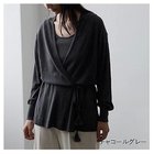 【ドレスハーセルフ/DRESS HERSELF】のシアーカーディガン/シルクカシミヤ チャコールグレー|ID: prp329100004737464 ipo3291000000034219594