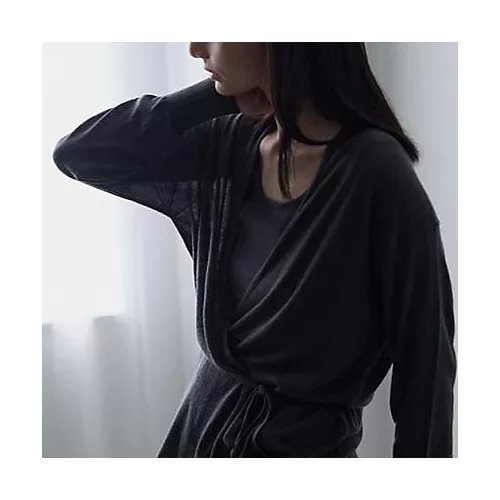 【ドレスハーセルフ/DRESS HERSELF】のシアーカーディガン/シルクカシミヤ 人気、トレンドファッション・服の通販 founy(ファニー) 　ファッション　Fashion　レディースファッション　Fashion for Women　トップス・カットソー　Cut & Sew Tops　カーディガン・羽織り　Layered Style Cardigans　アンサンブル　Ensemble Set　カシュクール　Wrap Design　カーディガン　Cardigan, Knitwear　シアー　Sheer, See-Through　シルク　Silk, 100% Silk　ハイネック　High Neck, Mock Neck　フォルム　Silhouette, Form　エレガント 上品　Elegant　夏　Summer　春　Spring　S/S・春夏　SS, Spring/Summer, Warm Season　other-3|ID: prp329100004737464 ipo3291000000034219599